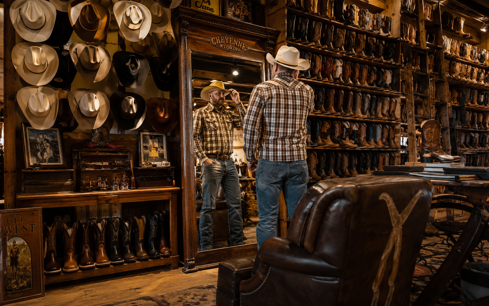 The Wrangler, loja western em Cheyenne
